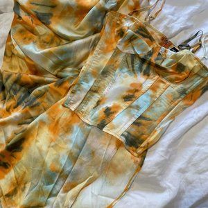 Orange Tie Dye 2 PC set dress